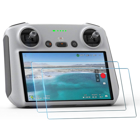 2x Tempered Glass pro DJI RC / DJI RC 2 - DJI Mini 4 Pro / Air 3 pro Drone Screen Alogy Screen Protector PRO