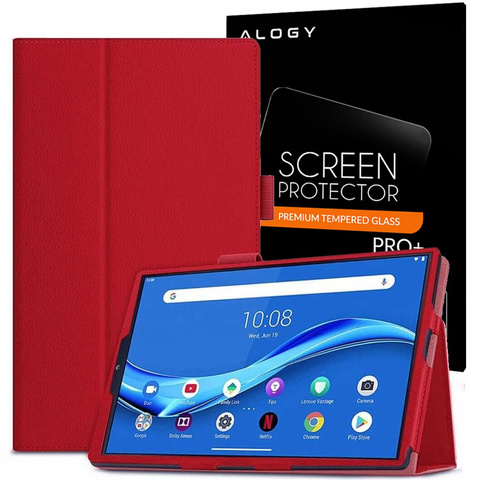 Alogický kryt stojanu pro Lenovo M10 Gen.2 TB-X306 červené sklo