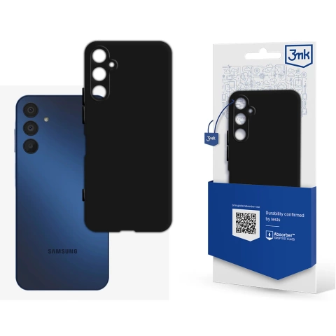 Etui Samsung Galaxy A15 5G - 3mk matné pouzdro černé