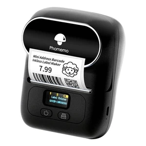 Портативний принтер етикеток Phomemo M110 Bluetooth USB чорного кольору