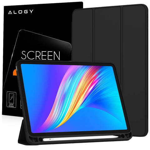 Flipové pouzdro Alogy Smart Case Pencil pro iPad Pro 11 2021 Black Glass