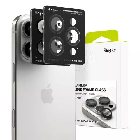 2x Ringke Camera Frame Protector pro iPhone 16 Pro / 16 Pro Max Black