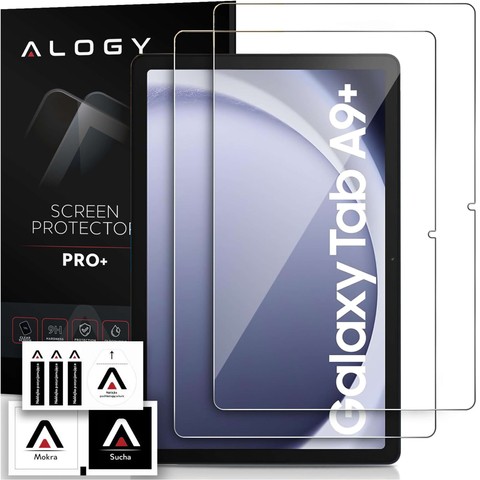 2x Tvrzené sklo pro Samsung Galaxy Tab A9 Plus 2023 11" X210/X215/X216 pro obrazovku tabletu Alogy Pro 9H