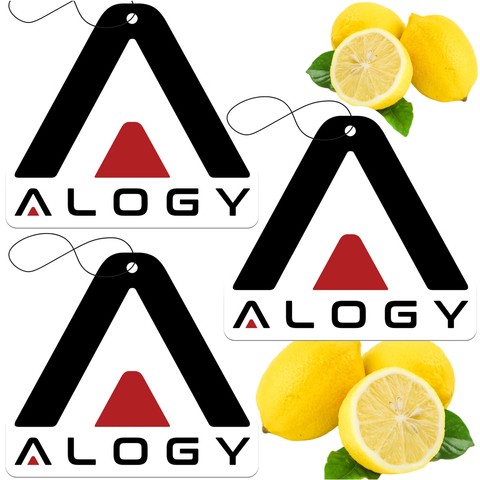 3x Přívěsek vůně do auta Alogy osvěžovač vzduchu do auta Lemon [3 ks.]