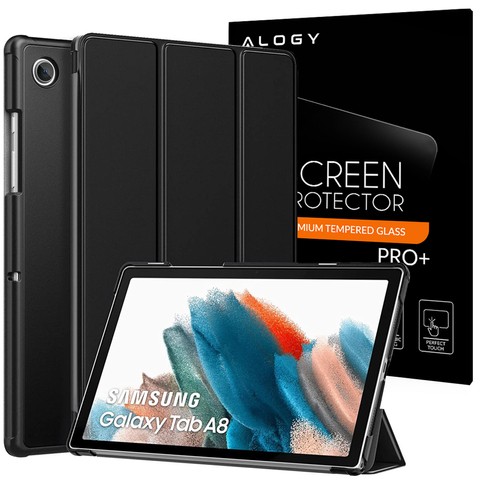 Alogy Book Cover Case pro Samsung Galaxy Tab A8 2021 SM-X200 / SM-X205 černé sklo