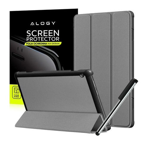 Alogy Book Cover pro Lenovo Tab M10 10.1 TB-X605 Grey FOIL SCRIPTION