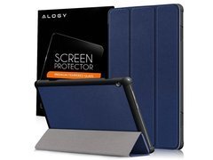 Alogy Book Cover pro Lenovo Tab M10 10.1 TB-X605 Navy Blue Glass