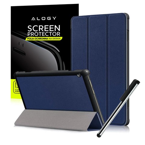 Alogy Book Cover pro Lenovo Tab M10 10.1 TB-X605 Navy FOIL SCRIPTION