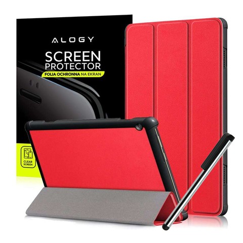 Alogy Book Cover pro Lenovo Tab M10 10.1 TB-X605 Red FOIL SCRIPTION