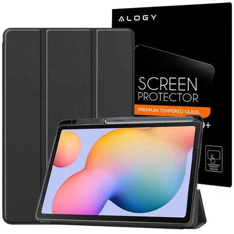 Alogy Smart Case pro Galaxy Tab S6 Lite 10.4 P610 / P615 černé sklo