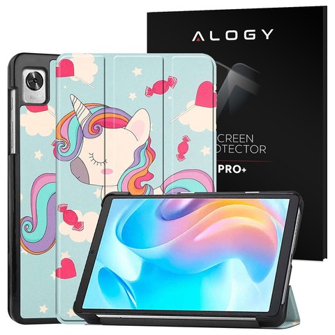 Flipové pouzdro Alogy Book Cover pro Realme Pad Mini 8.7 Unicorn Glass