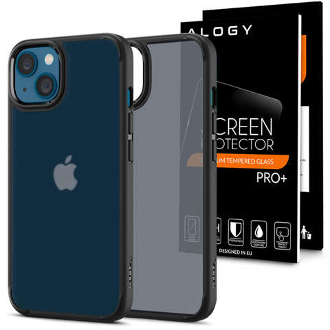 Kryt Spigen Ultra Hybrid pro Apple iPhone 13 Matte Frost Black Glass