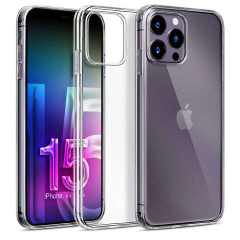 Pancéřové pouzdro pro iPhone 15 Pro 3mk Armor Case Čiré ochranné zadní průhledné sklo