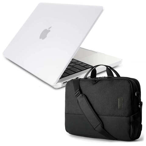 Pevné pouzdro Alogy pro Apple Macbook Air 13 2022 M2 Matte White Bag do 15,6"