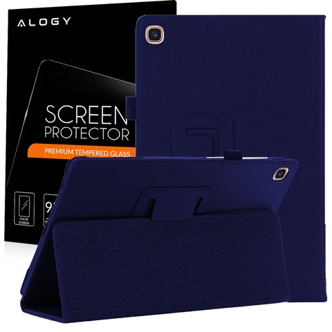 Pouzdro Alogy Cover Stand pro Samsung Galaxy Tab A7 T500 Navy Blue Glass