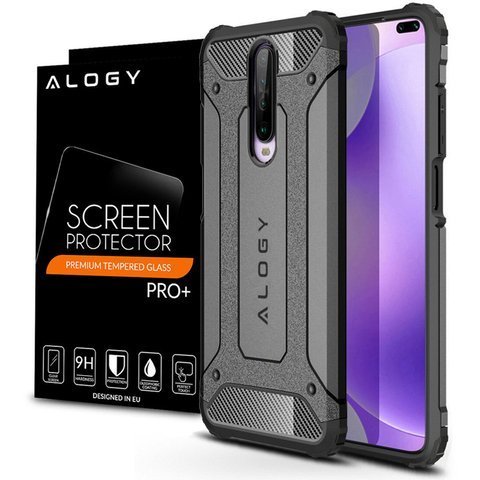 Pouzdro Alogy Hard Armor pro Xiaomi Redmi K30 / Poco X2 šedé sklo Alogy