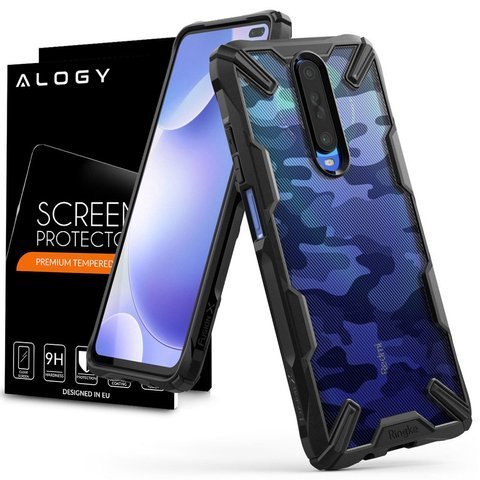 Pouzdro Ringke Fusion X pro sklo Xiaomi Redmi K30 / Poco X2 Camo Black Alogy