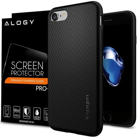 Pouzdro Spigen Liquid Air Apple iPhone 7/8 / SE 2022/2020 Black Glass