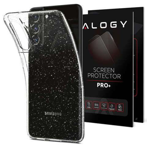 Pouzdro na telefon Samsung Galaxy S21 FE Glitter Spigen Liquid Crystal Glass