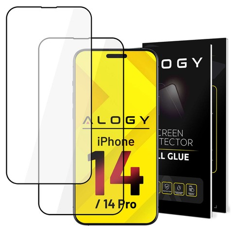 Tvrzené sklo x2 9H Alogy Full Glue pro pouzdro pro Apple iPhone 14/14 Pro