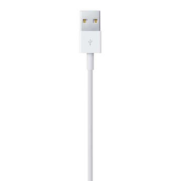 1m rychlý kabel USB-A to Lightning to Apple bílý