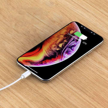 1m rychlý kabel USB-A to Lightning to Apple bílý