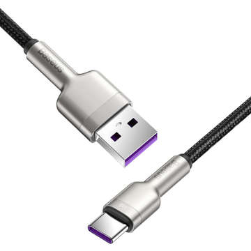 2M kabel Baseus silný nylonový kabel Cafule Metal USB to USB-C typu C 66W