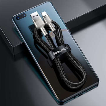 2M kabel Baseus silný nylonový kabel Cafule Metal USB to USB-C typu C 66W