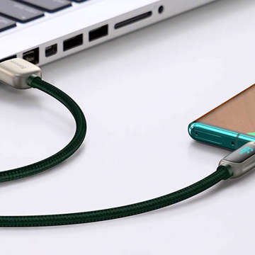 2m Baseus Display Fast Charging USB-A to USB-C 66W kabel, 2m display Green