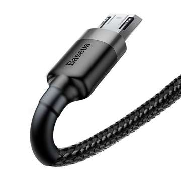 2m kabel Baseus Cafule USB na Micro USB 1,5A (šedo-černý)