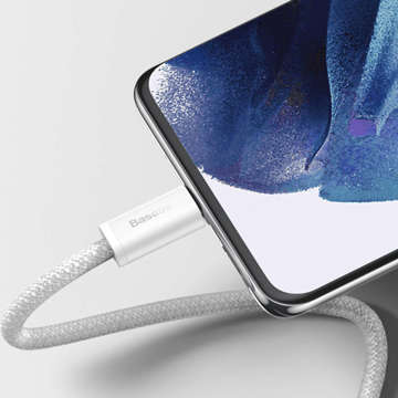 2m kabel Baseus Dynamic USB-C na USB-C 100W 480 Mb/s bílý