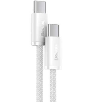 2m kabel Baseus Dynamic USB-C na USB-C 100W 480 Mb/s bílý