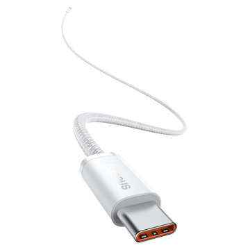 2m kabel Baseus Dynamic USB-C na USB-C 100W 480 Mb/s bílý