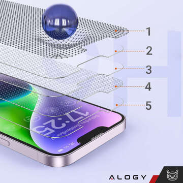 2x 9H tvrzené sklo pro iPhone 15 / 15 Pro Alogy Screen Protector PRO