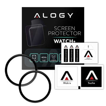 2x Alogy 3D flexibilní sklo pro Huawei Watch GT 3 42mm Black