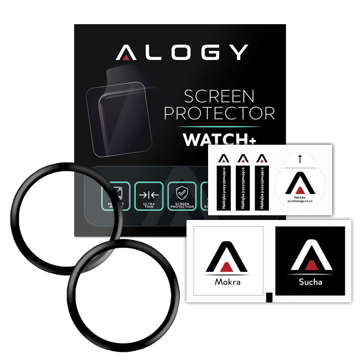 2x Flexibilní 3D Alogy Glass pro Xiaomi Amazfit GTR 3 Black