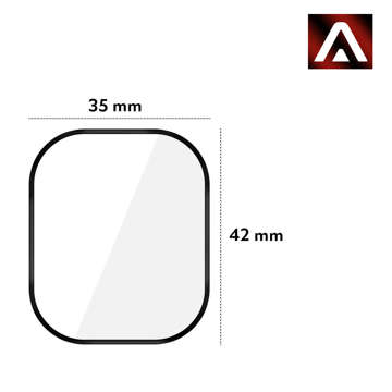 2x Flexibilní Glass 3D Alogy Screen Protector Pro pro Apple Watch Ultra 49mm Black