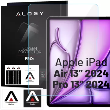 2x Tvrzené sklo pro Apple iPad Air 13" 6. gen. 2024 / iPad Pro 13" 7. gen. 2024 Alogy Screen Protector Pro 9H