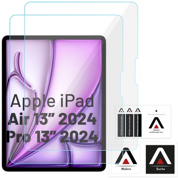 2x Tvrzené sklo pro Apple iPad Air 13" 6. gen. 2024 / iPad Pro 13" 7. gen. 2024 Alogy Screen Protector Pro 9H