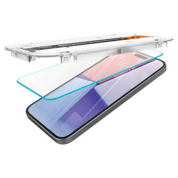 2x Tvrzené sklo pro iPhone 15 Plus Spigen Glas.TR "EZ FIT" Čiré