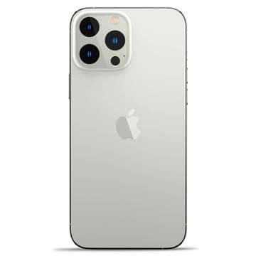 2x chránič fotoaparátu Oslona Spigen Optik.TR pro Apple iPhone 13 Pro/ 13 Pro Max Silver