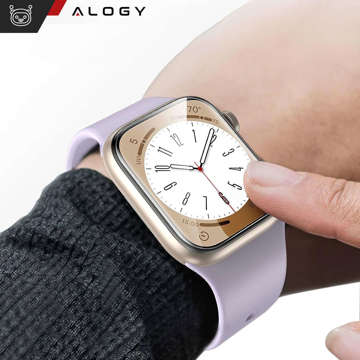 2x ochranná fólie Alogy Hydrogel na chytré hodinky pro Apple Watch 8 45 mm