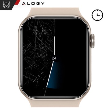 2x ochranná fólie Alogy Hydrogel na chytré hodinky pro Apple Watch 8 45 mm