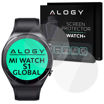 2x ochranné tvrzené sklo Alogy pro Xiaomi Mi Watch S1 Global