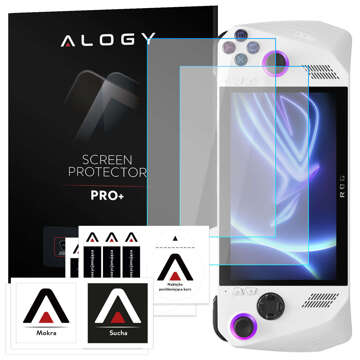 2x tvrzené sklo pro Asus ROG Ally pro Alogy Screen Protector Pro 9H Obrazovka konzoly