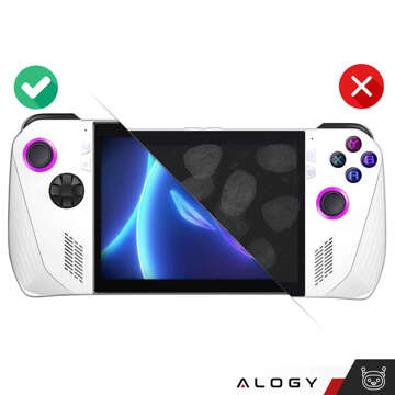 2x tvrzené sklo pro Asus ROG Ally pro Alogy Screen Protector Pro 9H Obrazovka konzoly