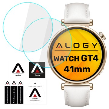 2x tvrzené sklo pro Huawei Watch GT 4 GT4 41mm ochranné pro chytré hodinky Alogy Screen Protector Watch