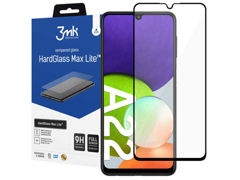 3mk Tvrzené sklo HardGlass Max Lite pro Samsung Galaxy A22 4G Black