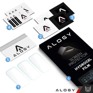 3x Alogy Hydrogel Hydrogel ochranná fólie pro chytré hodinky Huawei Band 6