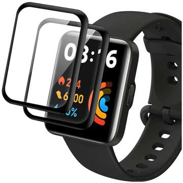 3x Flexibilní Glass 3D Alogy Screen Protector Pro pro Xiaomi Redmi Watch 2 Lite Black